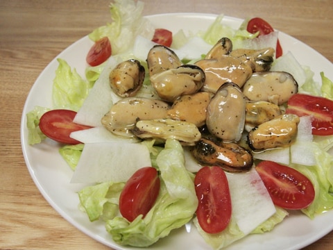 ボイルムール貝で簡単にイタリアンサラダ